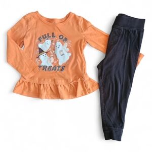 Carter's Orange and Black Kids Matching Set